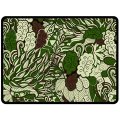 Texture Ornament Pattern Seamless Paisley Fleece Blanket (large)