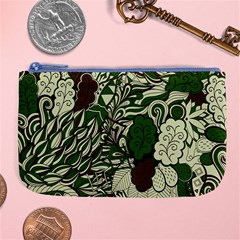 Texture Ornament Pattern Seamless Paisley Large Coin Purse