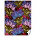 Purple Red And Green Flowers Digital Wallpaper Patterns Ornament Canvas 18  x 24  17.8 x23.08  Canvas - 1