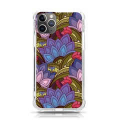 Purple Red And Green Flowers Digital Wallpaper Patterns Ornament Iphone 11 Pro 5 8 Inch Tpu Uv Print Case