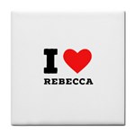 I love rebecca Tile Coaster Front