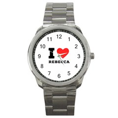 I Love Rebecca Sport Metal Watch by ilovewhateva