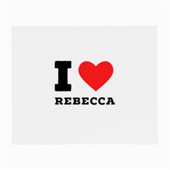 I Love Rebecca Small Glasses Cloth (2 Sides) by ilovewhateva