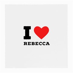 I Love Rebecca Medium Glasses Cloth (2 Sides) by ilovewhateva