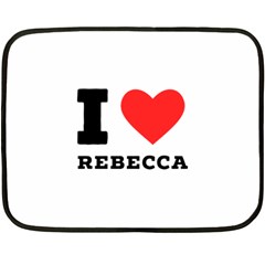 I Love Rebecca Fleece Blanket (mini) by ilovewhateva