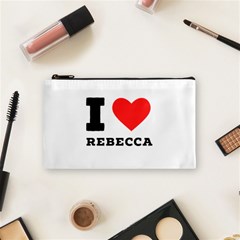 I Love Rebecca Cosmetic Bag (small) by ilovewhateva