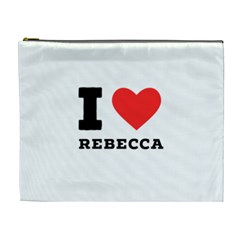 I Love Rebecca Cosmetic Bag (xl) by ilovewhateva