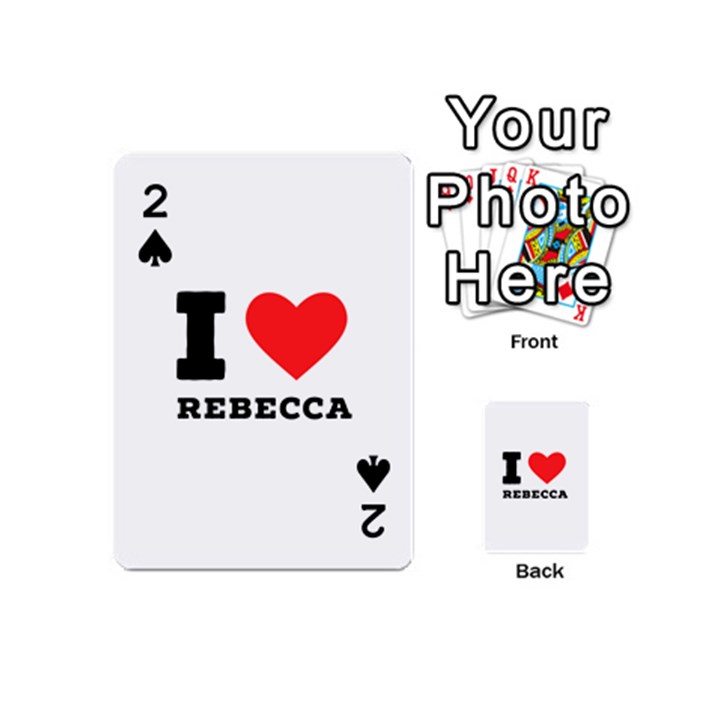 I love rebecca Playing Cards 54 Designs (Mini)