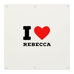 I love rebecca Banner and Sign 3  x 3  Front