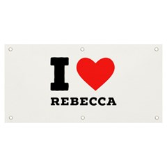 I Love Rebecca Banner And Sign 6  X 3  by ilovewhateva