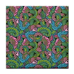 Background Texture Paisley Pattern Tile Coaster by Jancukart