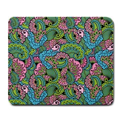 Background Texture Paisley Pattern Large Mousepad