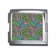 Background Texture Paisley Pattern Mega Link Italian Charm (18mm) by Jancukart