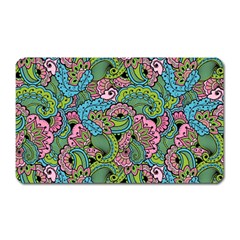 Background Texture Paisley Pattern Magnet (rectangular)