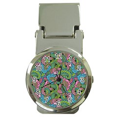 Background Texture Paisley Pattern Money Clip Watches