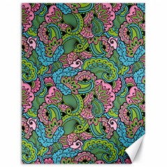 Background Texture Paisley Pattern Canvas 18  X 24 