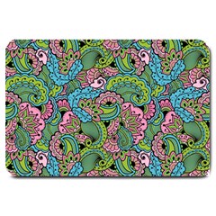 Background Texture Paisley Pattern Large Doormat