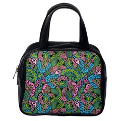 Background Texture Paisley Pattern Classic Handbag (one Side)