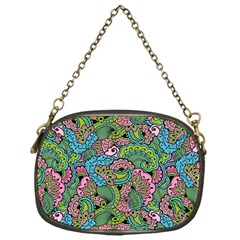 Background Texture Paisley Pattern Chain Purse (one Side)