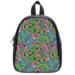 Background Texture Paisley Pattern School Bag (small)