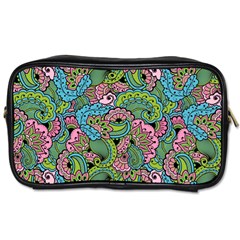 Background Texture Paisley Pattern Toiletries Bag (two Sides)