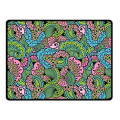 Background Texture Paisley Pattern One Side Fleece Blanket (small)