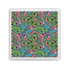 Background Texture Paisley Pattern Memory Card Reader (square)