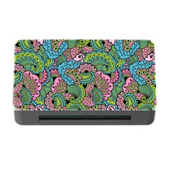 Background Texture Paisley Pattern Memory Card Reader With Cf by Jancukart