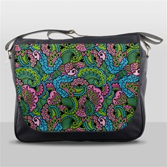 Background Texture Paisley Pattern Messenger Bag