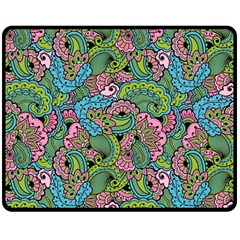 Background Texture Paisley Pattern Fleece Blanket (medium)