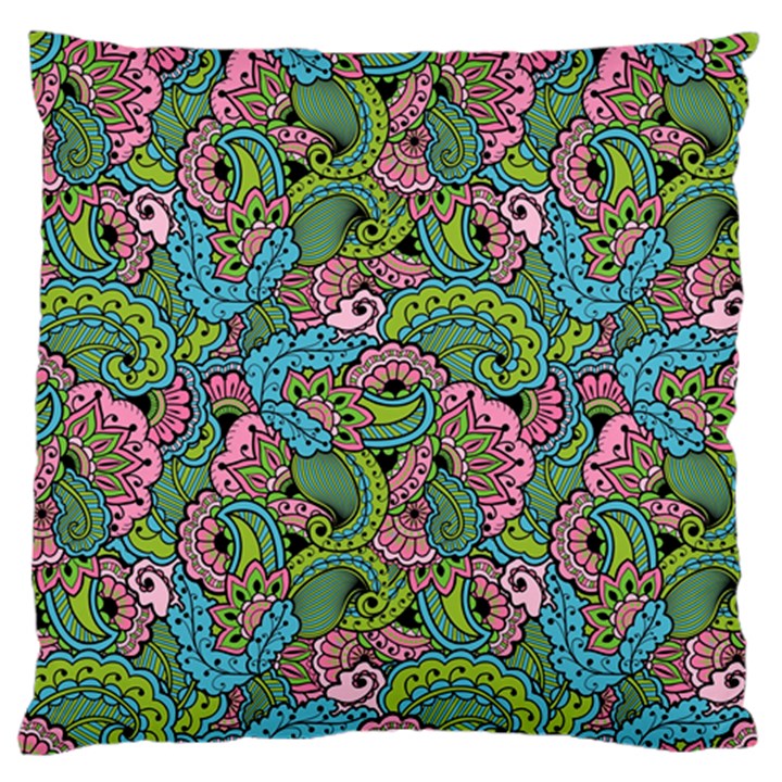 Background Texture Paisley Pattern Standard Premium Plush Fleece Cushion Case (Two Sides)