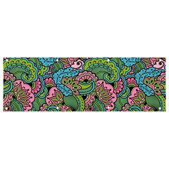 Background Texture Paisley Pattern Banner And Sign 9  X 3 