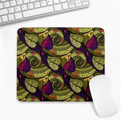 Pattern Vector Texture Style Garden Drawn Hand Floral Large Mousepad