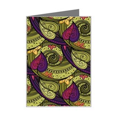 Pattern Vector Texture Style Garden Drawn Hand Floral Mini Greeting Card