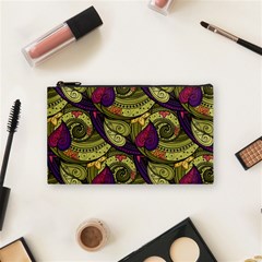 Pattern Vector Texture Style Garden Drawn Hand Floral Cosmetic Bag (small)