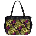 Pattern Vector Texture Style Garden Drawn Hand Floral Oversize Office Handbag (2 Sides) Front