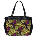 Pattern Vector Texture Style Garden Drawn Hand Floral Oversize Office Handbag (2 Sides) Back