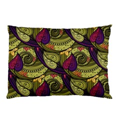 Pattern Vector Texture Style Garden Drawn Hand Floral Pillow Case (two Sides)