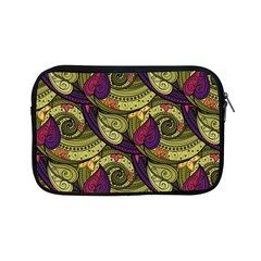 Pattern Vector Texture Style Garden Drawn Hand Floral Apple Ipad Mini Zipper Cases