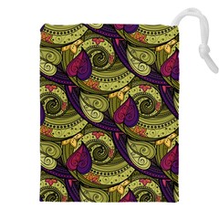 Pattern Vector Texture Style Garden Drawn Hand Floral Drawstring Pouch (5xl)