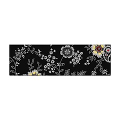 White And Yellow Floral And Paisley Illustration Background Sticker Bumper (10 Pack) by Jancukart