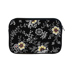 White And Yellow Floral And Paisley Illustration Background Apple Ipad Mini Zipper Cases by Jancukart