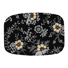 White And Yellow Floral And Paisley Illustration Background Mini Square Pill Box by Jancukart