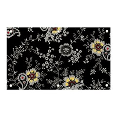 White And Yellow Floral And Paisley Illustration Background Banner And Sign 5  X 3  by Jancukart