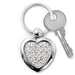 White Printer Paper With Text Overlay Humor Dark Humor Infographics Key Chain (Heart) Front