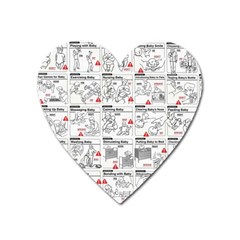 White Printer Paper With Text Overlay Humor Dark Humor Infographics Heart Magnet