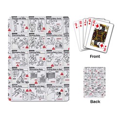 White Printer Paper With Text Overlay Humor Dark Humor Infographics Playing Cards Single Design (rectangle)