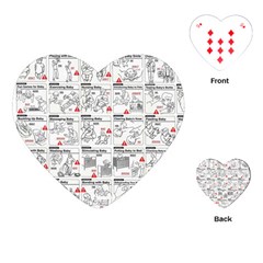 White Printer Paper With Text Overlay Humor Dark Humor Infographics Playing Cards Single Design (heart)