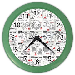 White Printer Paper With Text Overlay Humor Dark Humor Infographics Color Wall Clock