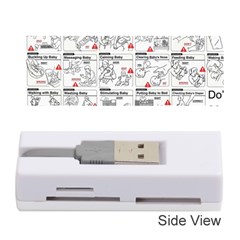 White Printer Paper With Text Overlay Humor Dark Humor Infographics Memory Card Reader (stick)